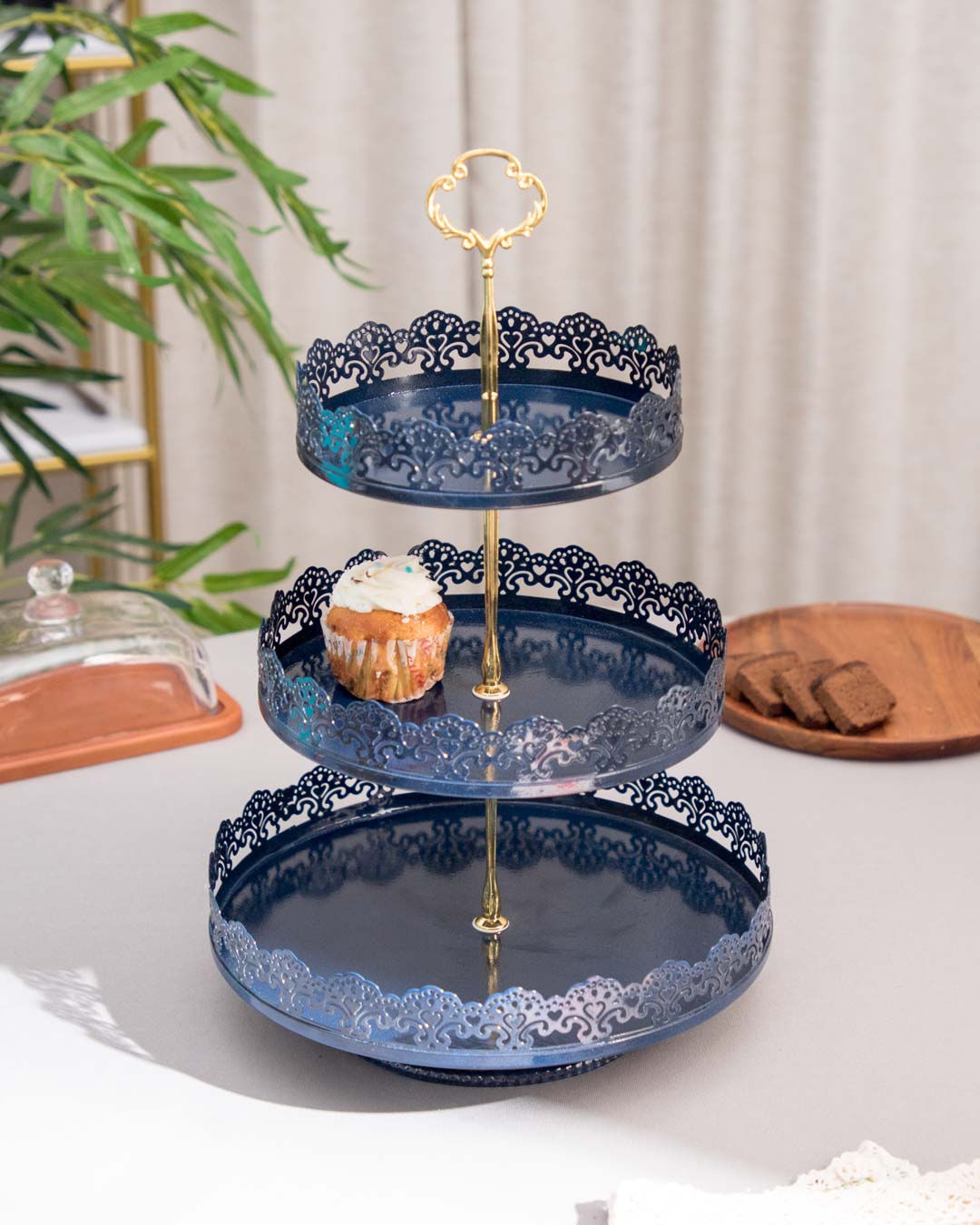 Navy blue cake stand hotsell