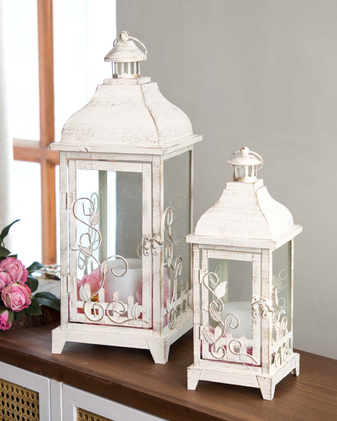 Albescent Vintage Hanging Lantern - Large - The Decor Kart