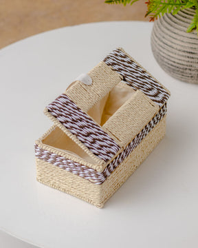 Organic Chic Rattan Tissue Box - The Decor Kart