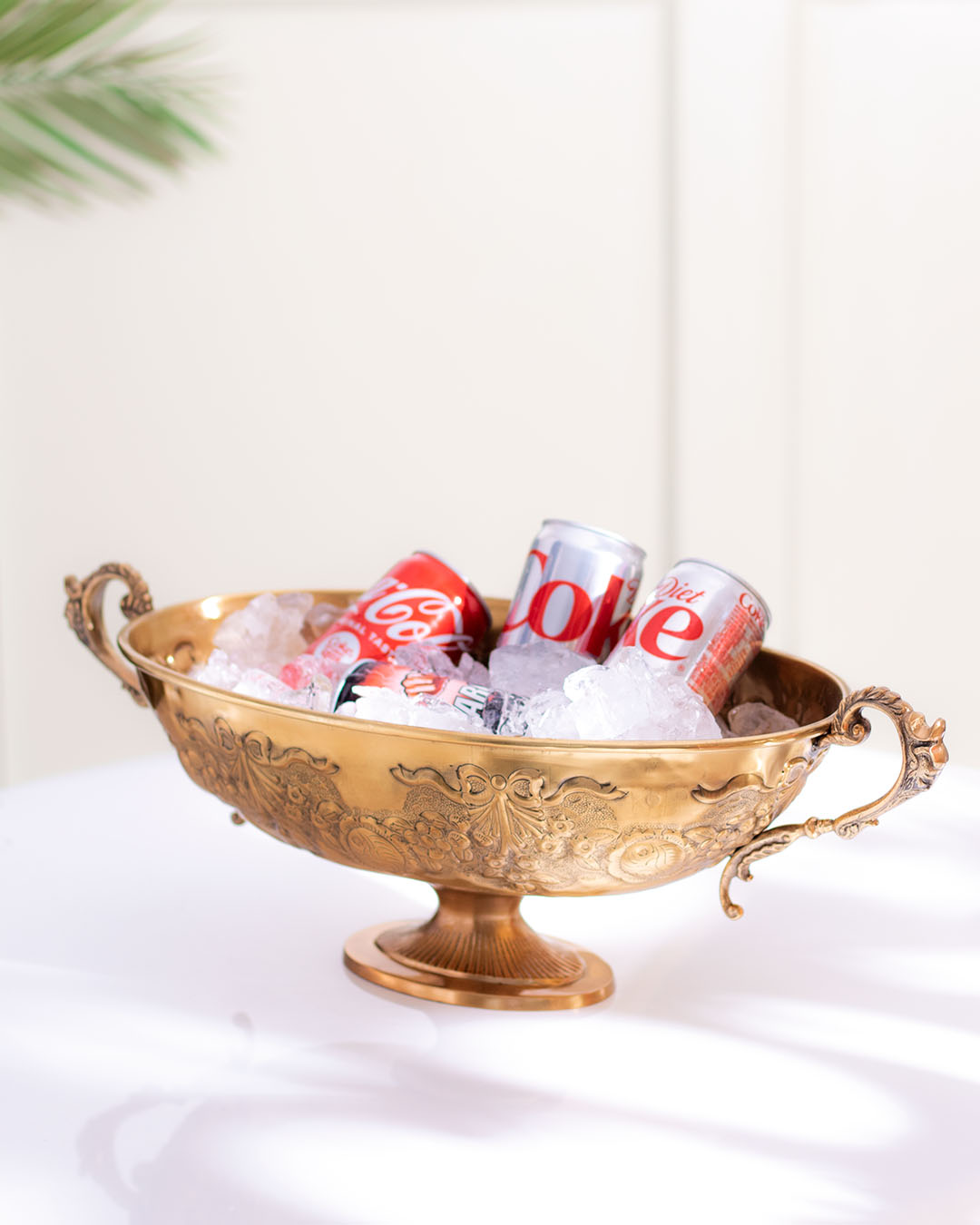 Embossed Brass Handcrafted Bowl - SMALL - 10" - The Decor Kart