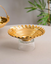 Fresh Delights: Fruit Basket with Glass Base - The Decor Kart