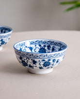 Classical Orchid White & Blue Serving Bowl - The Decor Kart