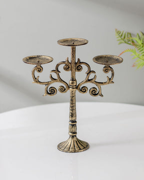 Illuminate in Cast Iron 3 Arm Candelabra - The Decor Kart