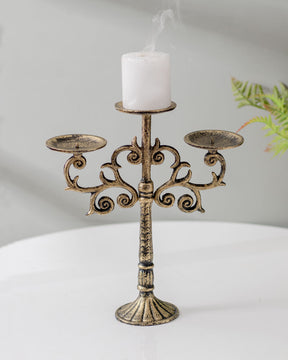 Illuminate in Cast Iron 3 Arm Candelabra - The Decor Kart