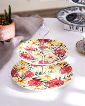 Sunshine 2-Tier Cake Stand - The Decor Kart