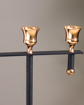 Radiant Trio: Exquisite 3 Arm Candle Holder - The Decor Kart