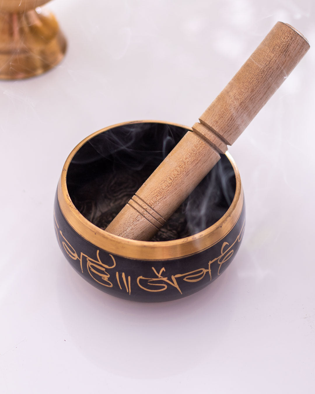 Singing Bowl with Wooden Stick - 4"