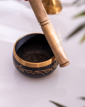Singing Bowl with Wooden Stick - 5"
