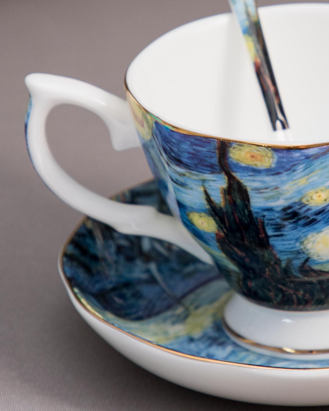 'Starry Night' Vincent Van Gogh Painting Cup & Saucer