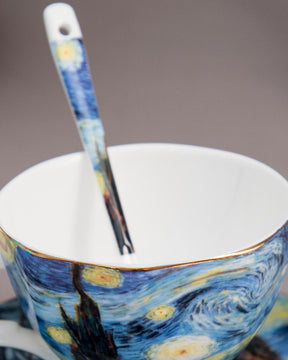 'Starry Night' Vincent Van Gogh Painting Cup & Saucer