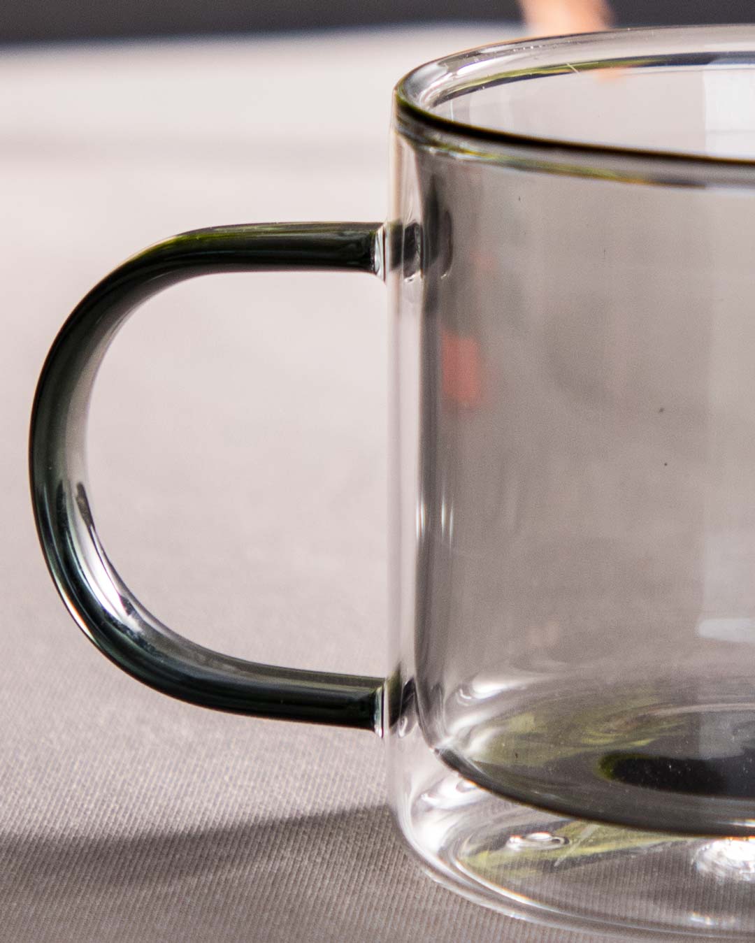 Borosilicate Double Wall Mug - Black - The Decor Kart