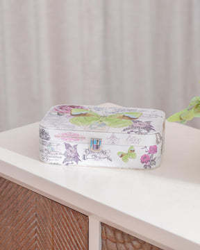 Butterfly Jewellery Organizer Box - White - The Decor Kart