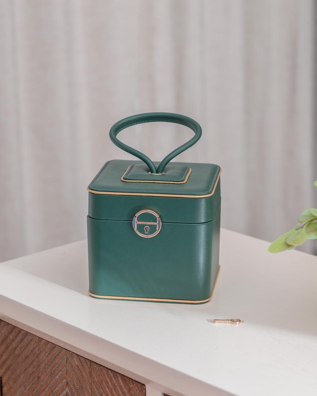 Travel Jewellery Box - Green - The Decor Kart