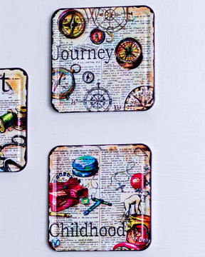 The Journey Metal Coasters - Set of 6