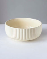 Glossy Straight Grain Bowl - Custard Yellow - The Decor Kart