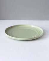 Glossy Straight Grain Dinner Plate - Milk Green - The Decor Kart