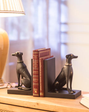 Guard Dog Bookend Set - Black - The Decor Kart