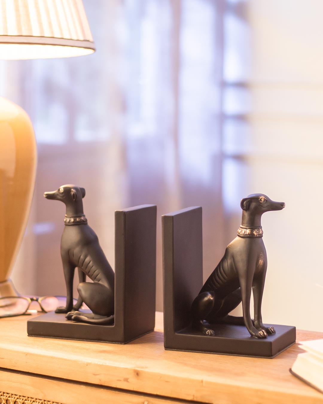 Guard Dog Bookend Set - Black - The Decor Kart