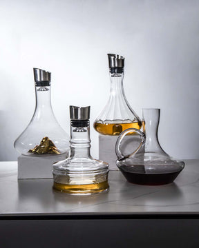 Golden Iceberg Whiskey Glass Decanter - The Decor Kart