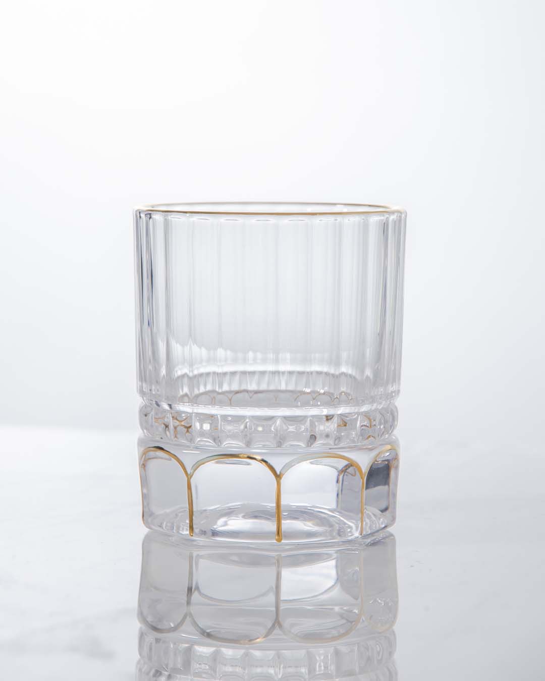 Thick Bottom Clear Whiskey Glasses - Set of 2 - The Decor Kart