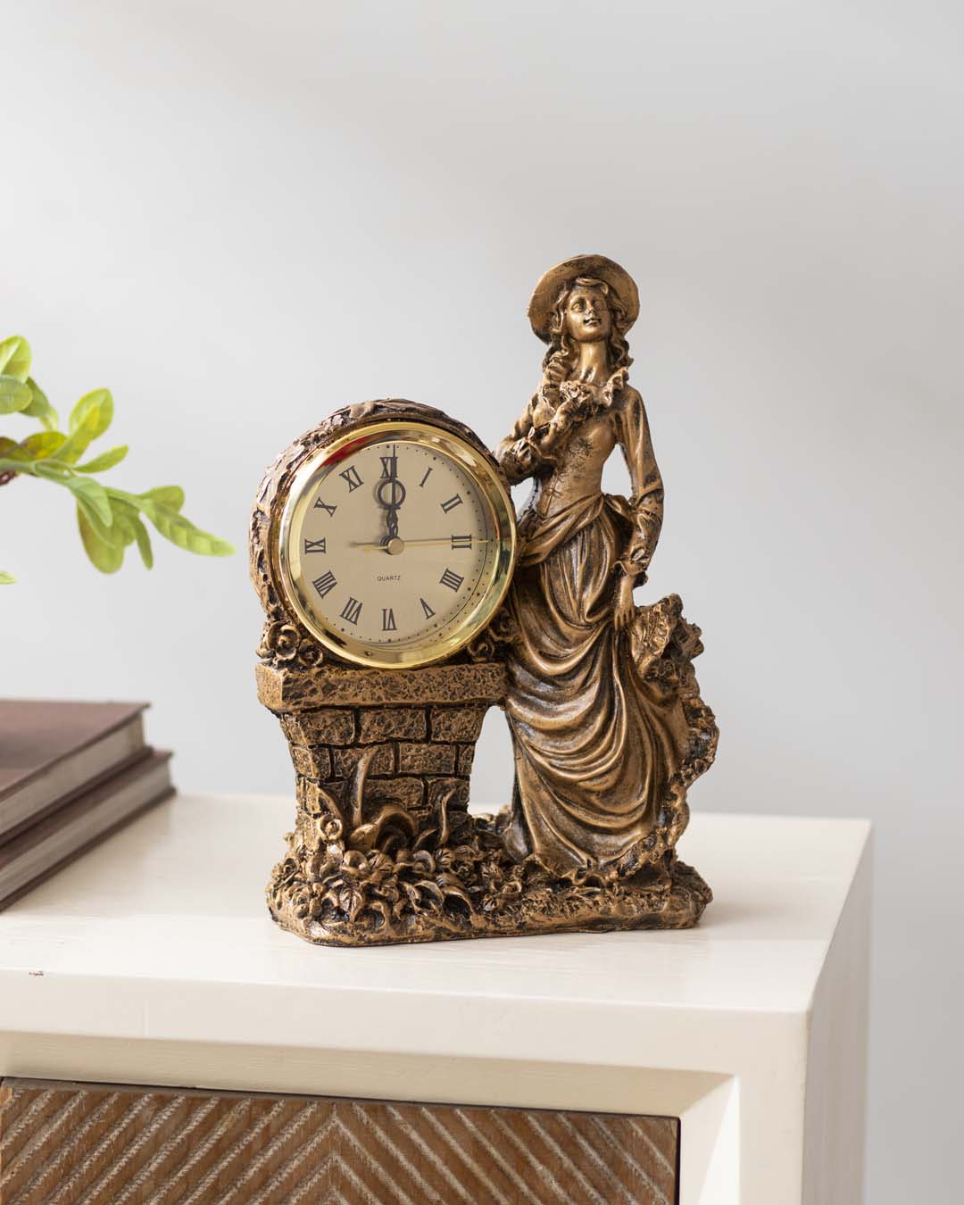 'Victorian Lady' Table Top Clock - The Decor Kart