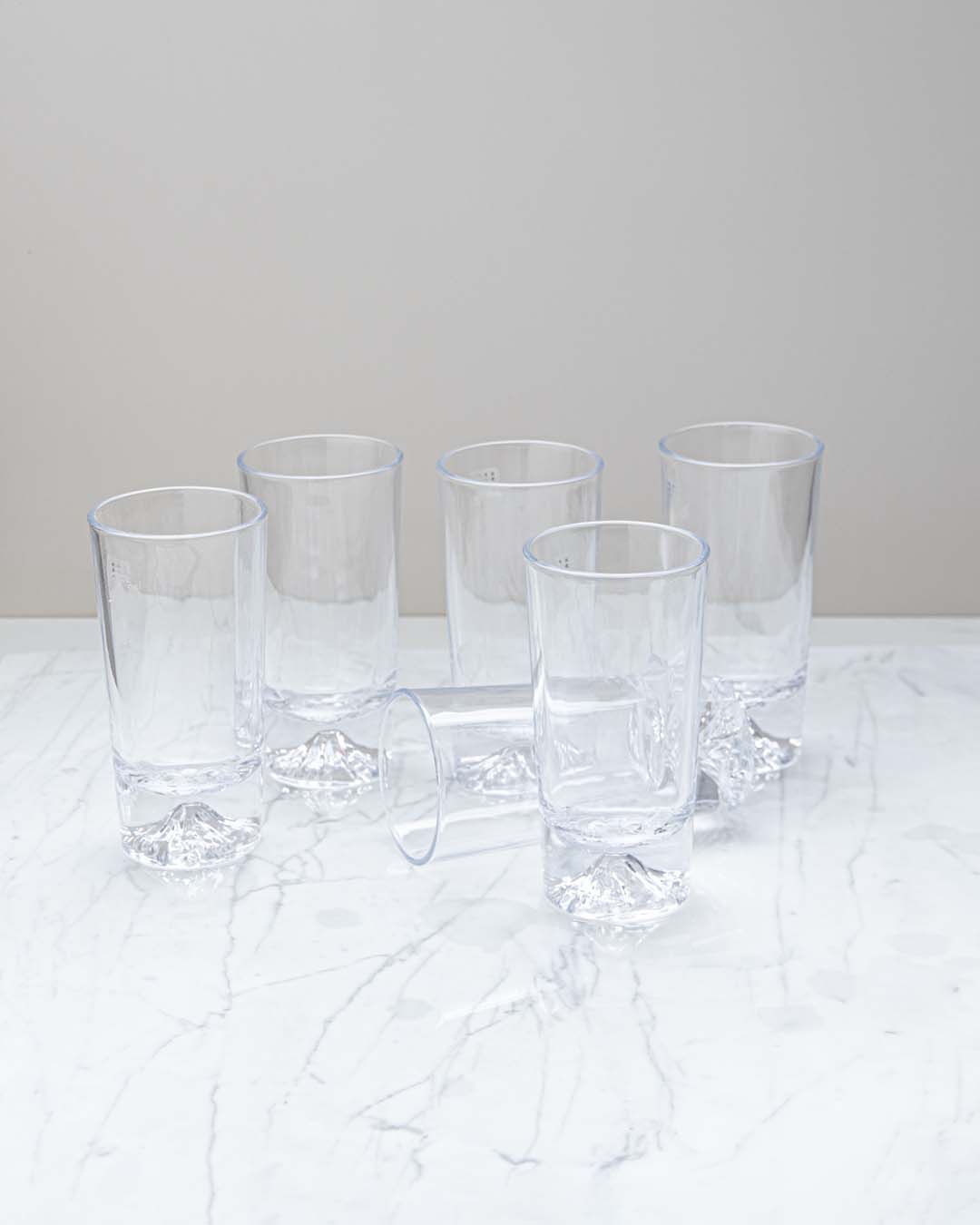 Thick Bottom Iceberg Drinking Glasses - Set Of 6 - The Decor Kart