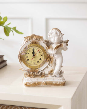 Classic Gold Angle Table Top Clock - The Decor Kart