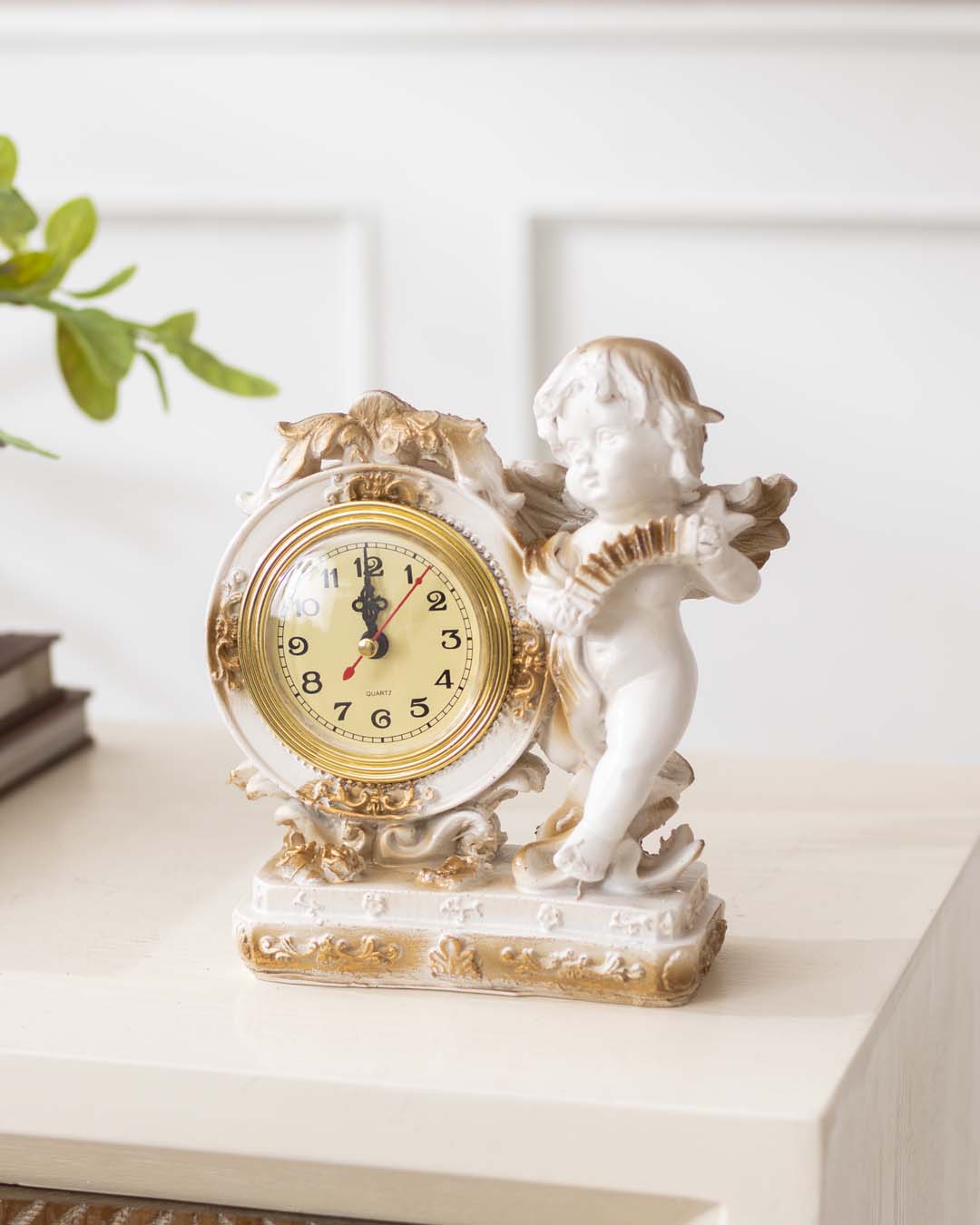 Classic Gold Angle Table Top Clock - The Decor Kart