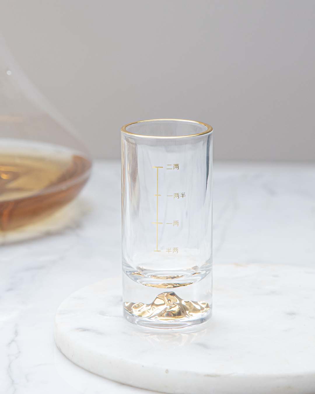 Mountain Gold Foil Drinking Glasses - Set Of 2 - The Decor Kart