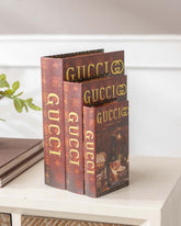 Faux Leather Book Boxes - Set of 3 - The Decor Kart