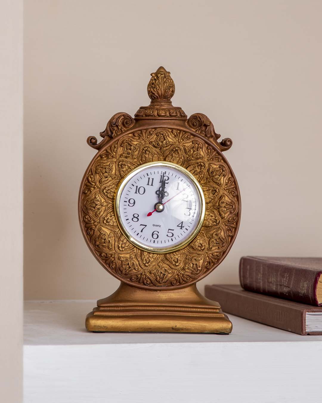 Laviere Table Clock - Gold - The Decor Kart