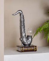 Saxophone Placed On Book Stand - The Decor Kart