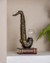 Saxophone Placed On Book Stand - The Decor Kart