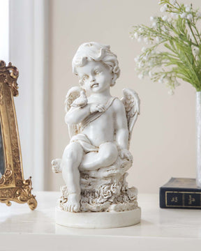 Playing Bird Angel Cherub Figurine - The Decor Kart