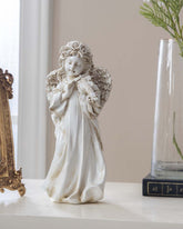 Playing Panpipe Angel Cherub Figurine - The Decor Kart