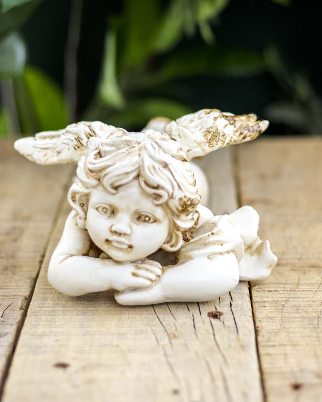 Thinking Angel Cherub Figurine - The Decor Kart