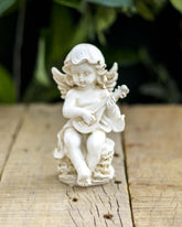 Playing Violin Angel Cherub Figurine - The Decor Kart