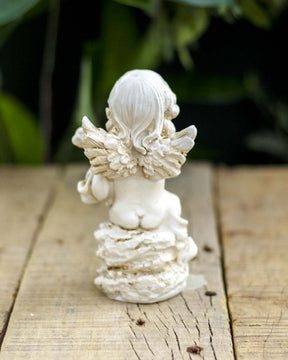 Playing Violin Angel Cherub Figurine - The Decor Kart