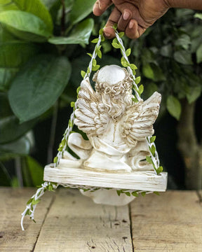 Hand Sleeping Angel Cherub Figurine - The Decor Kart