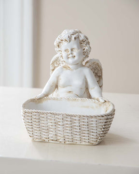 Toscano Basket Angel Cherub Figurine - The Decor Kart