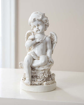 Playing Bird Angel Cherub Figurine - The Decor Kart