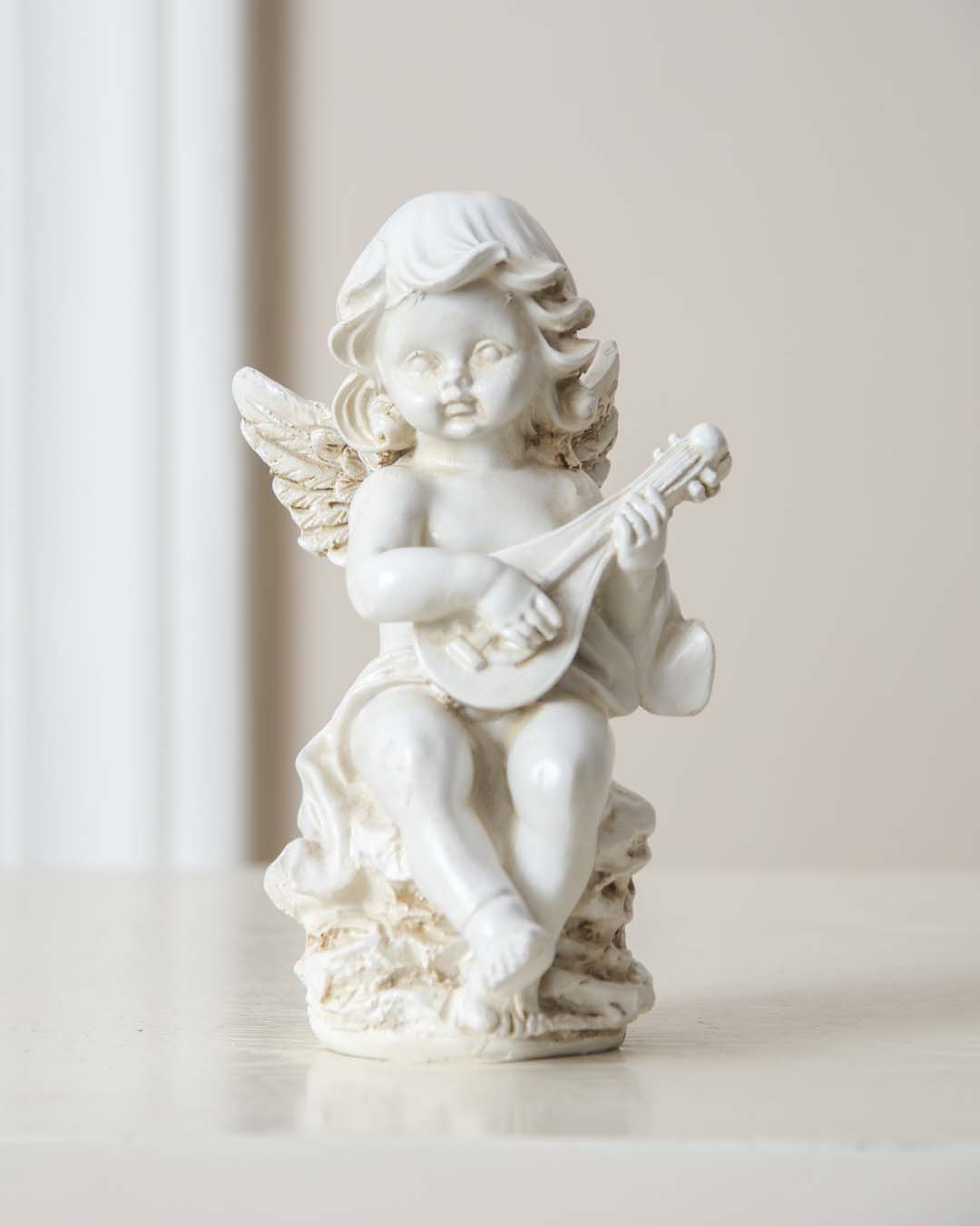 Playing Violin Angel Cherub Figurine - The Decor Kart