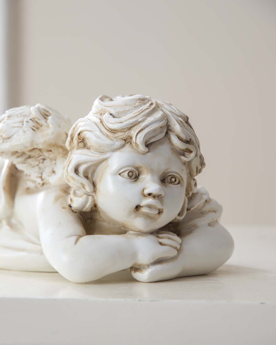 Thinking Angel Cherub Figurine - The Decor Kart