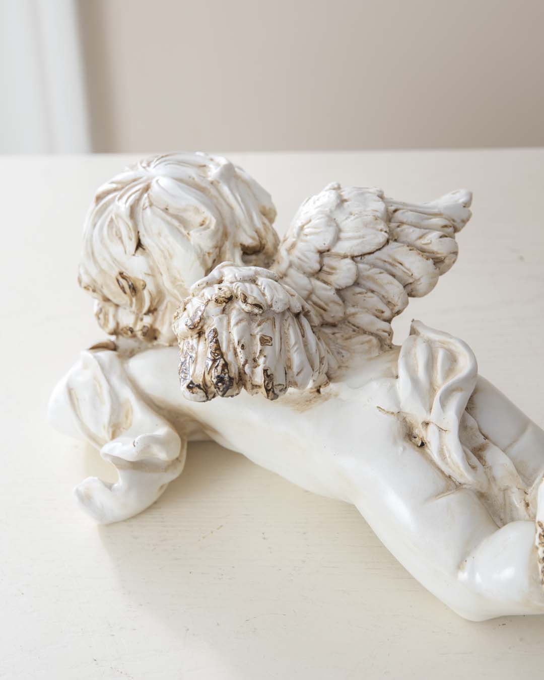 Thinking Angel Cherub Figurine - The Decor Kart