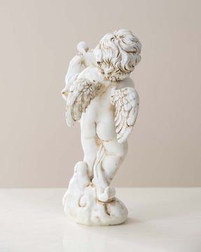 Playing Harp Angel Cherub Figurine - The Decor Kart