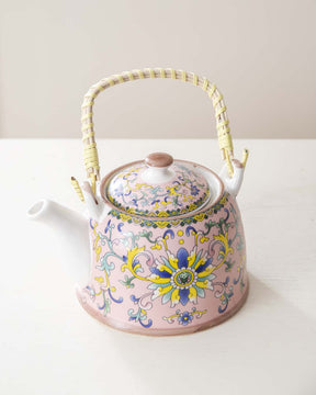 Canton Ceramic Tea Kettle - Pink - The Decor Kart