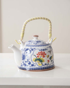 Lotus Pond Ceramic Tea Kettle - The Decor Kart