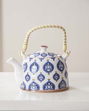 Seamless Ceramic Tea Kettle - Blue - The Decor Kart