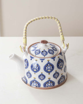 Seamless Ceramic Tea Kettle - Blue - The Decor Kart