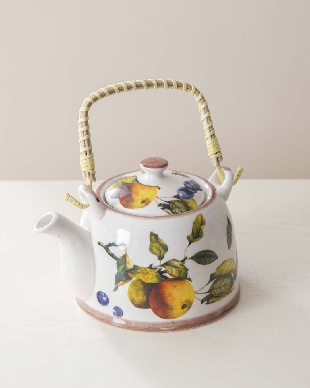 Fruit Medley Ceramic Tea Kettle - The Decor Kart